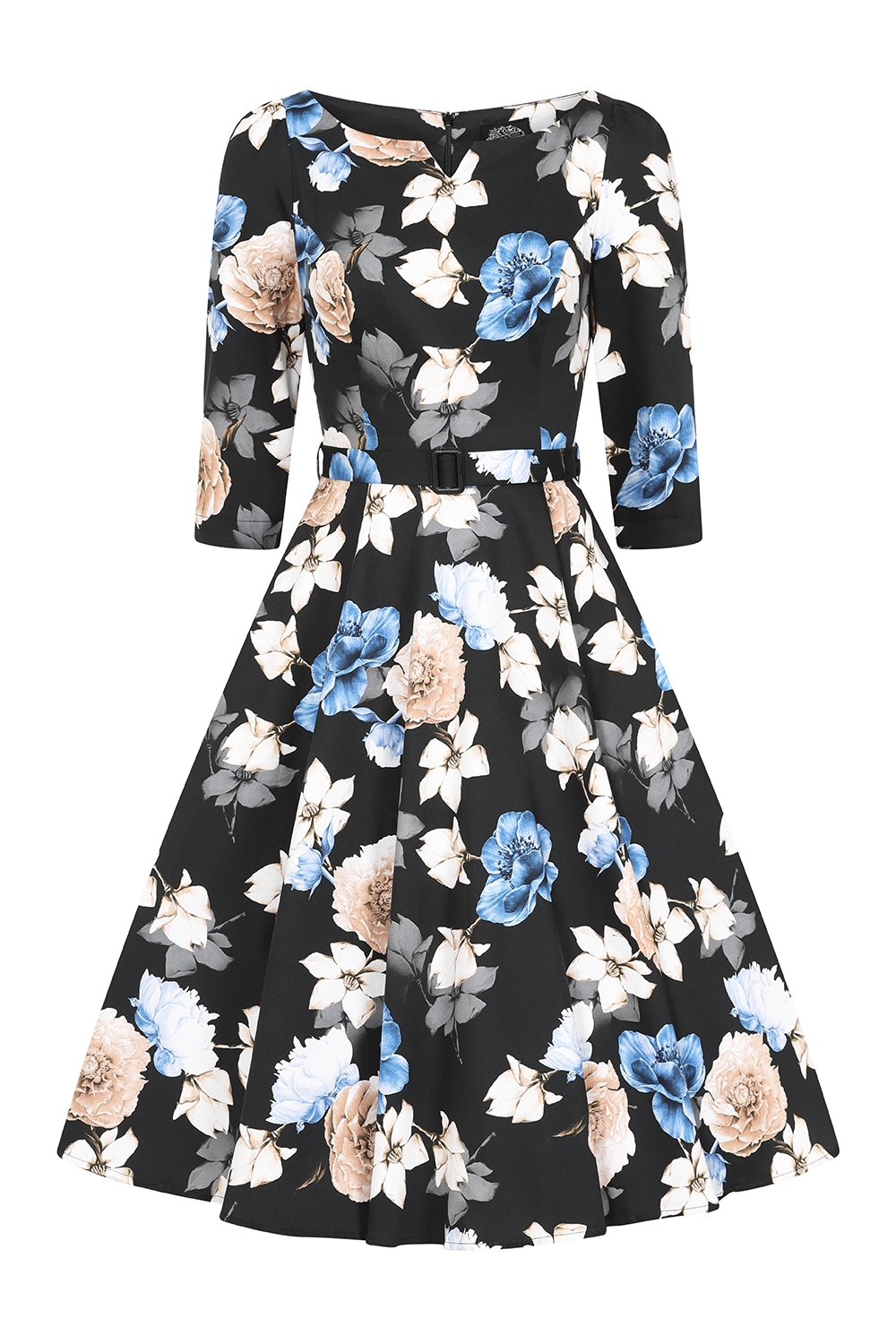 Zoe Floral Swing Dress in Plus Size